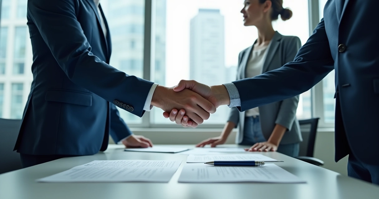 Negociação de venda de participação societária entre empresários