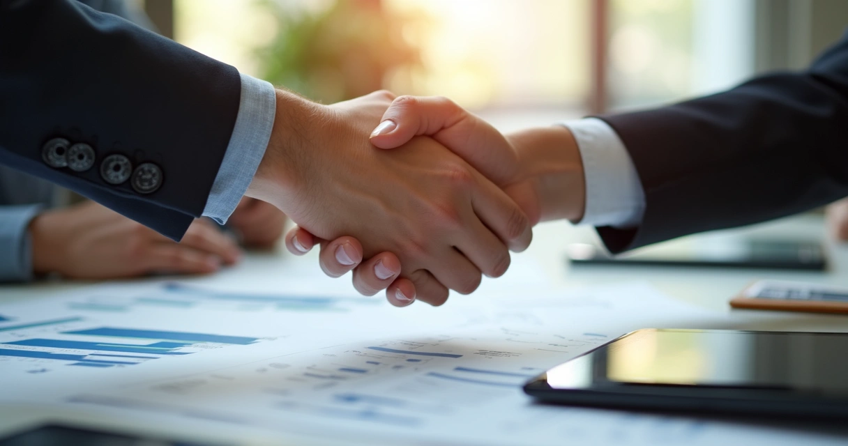 Reunião de negociação no fundo do funil de vendas 