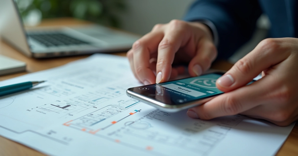 Pessoa digitando mensagem de negociação de pagamento no WhatsApp