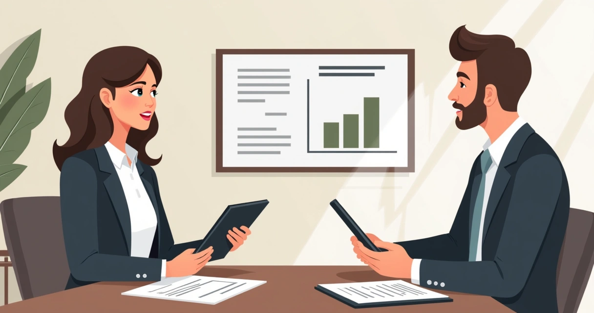 Pessoa comunicando aumento de preço a cliente com material de apoio 