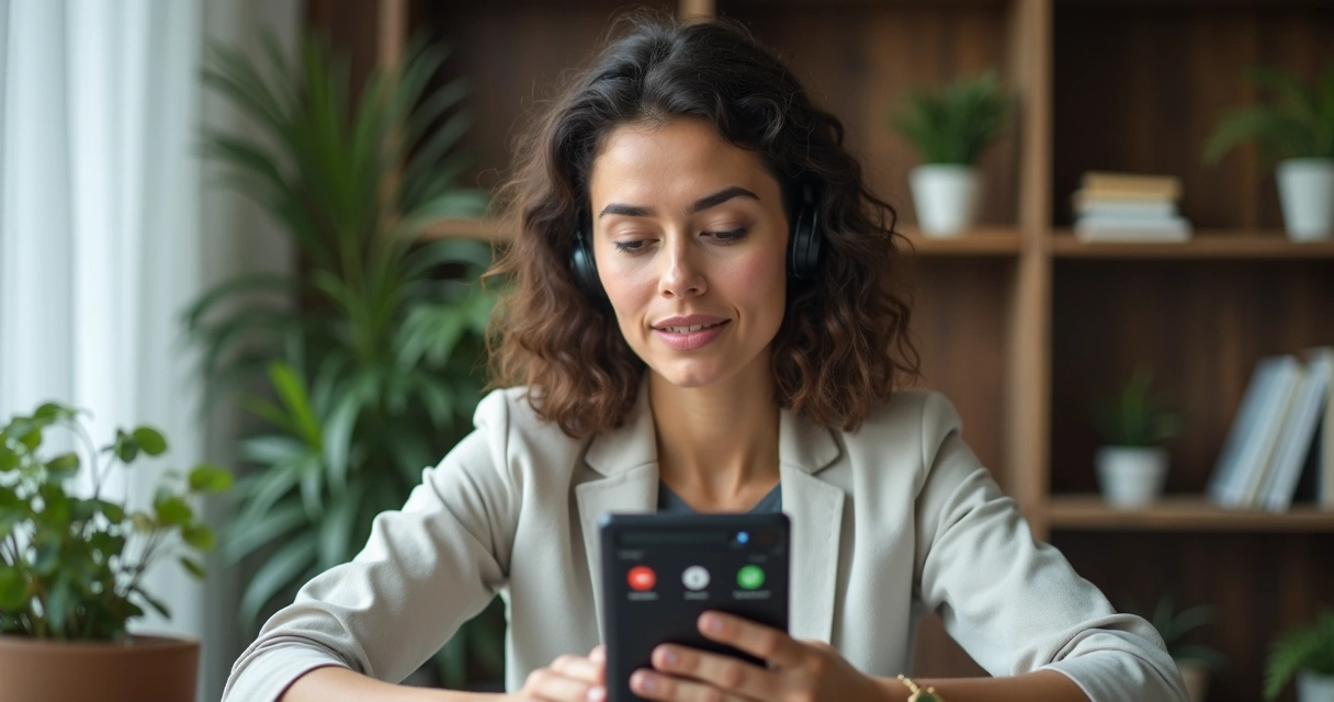 Assistente virtual negociando valores em videoconferência 