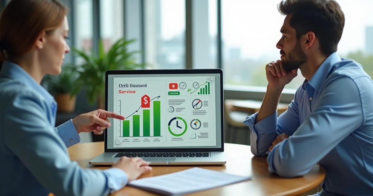 Negociação de valor do BPO financeiro com gráficos e reflexão de preço 