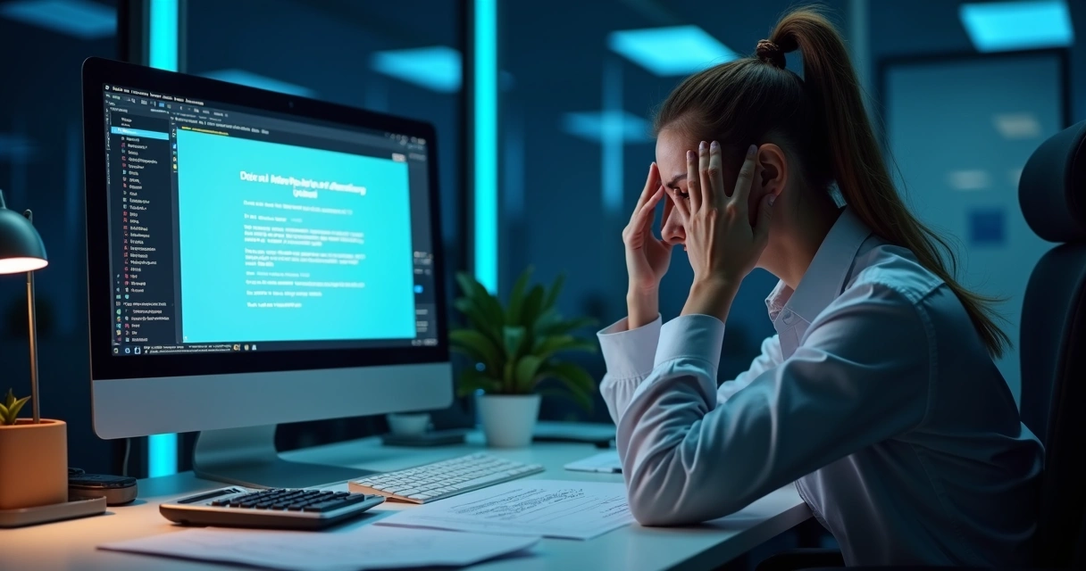 Tela de computador mostrando erro por inconsistência no cartão CNPJ 