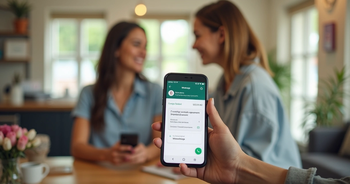 Pequena empresa com atendimento presencial e cliente recebendo mensagem de cobrança pelo celular 