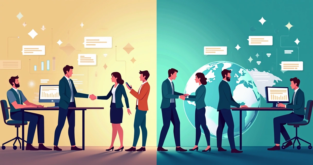 Dupla comparação crescimento por indicações e por marketing digital 