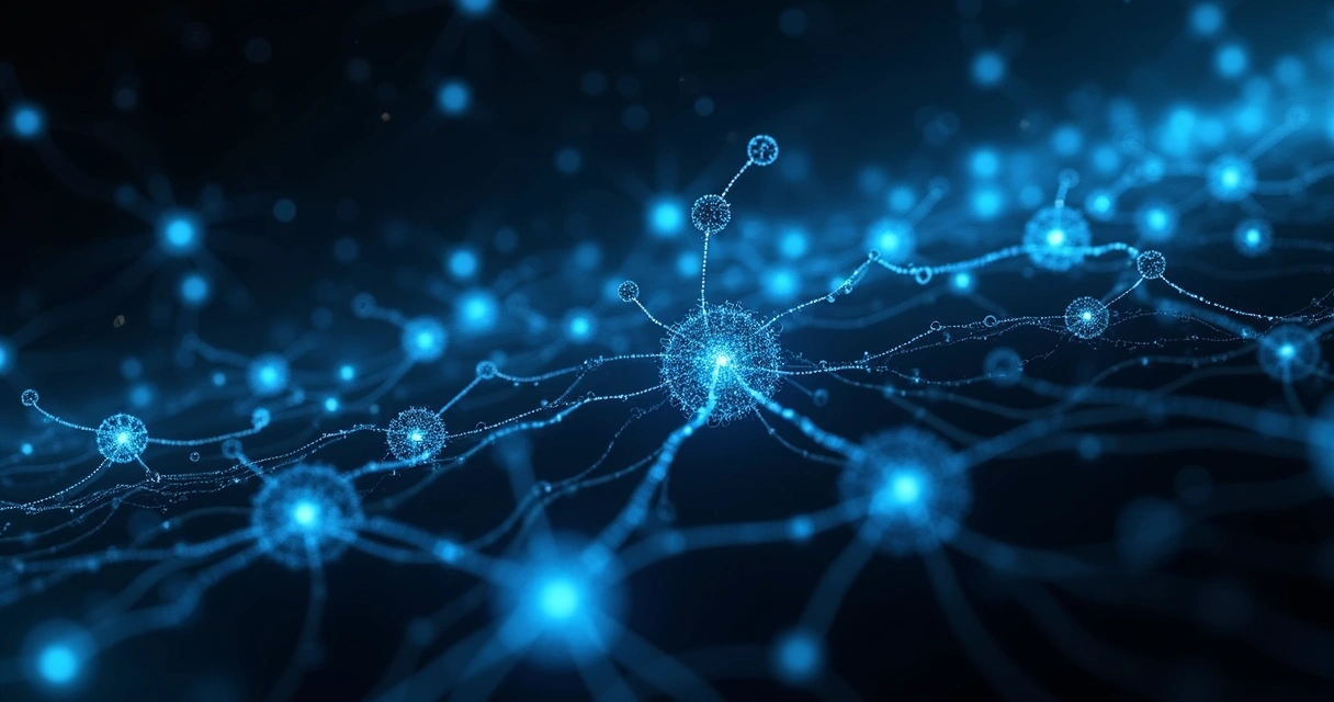 Neuron connections illustration 
