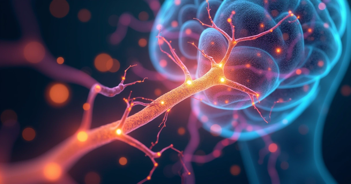 Neural pathways forming and reconnecting in the brain 