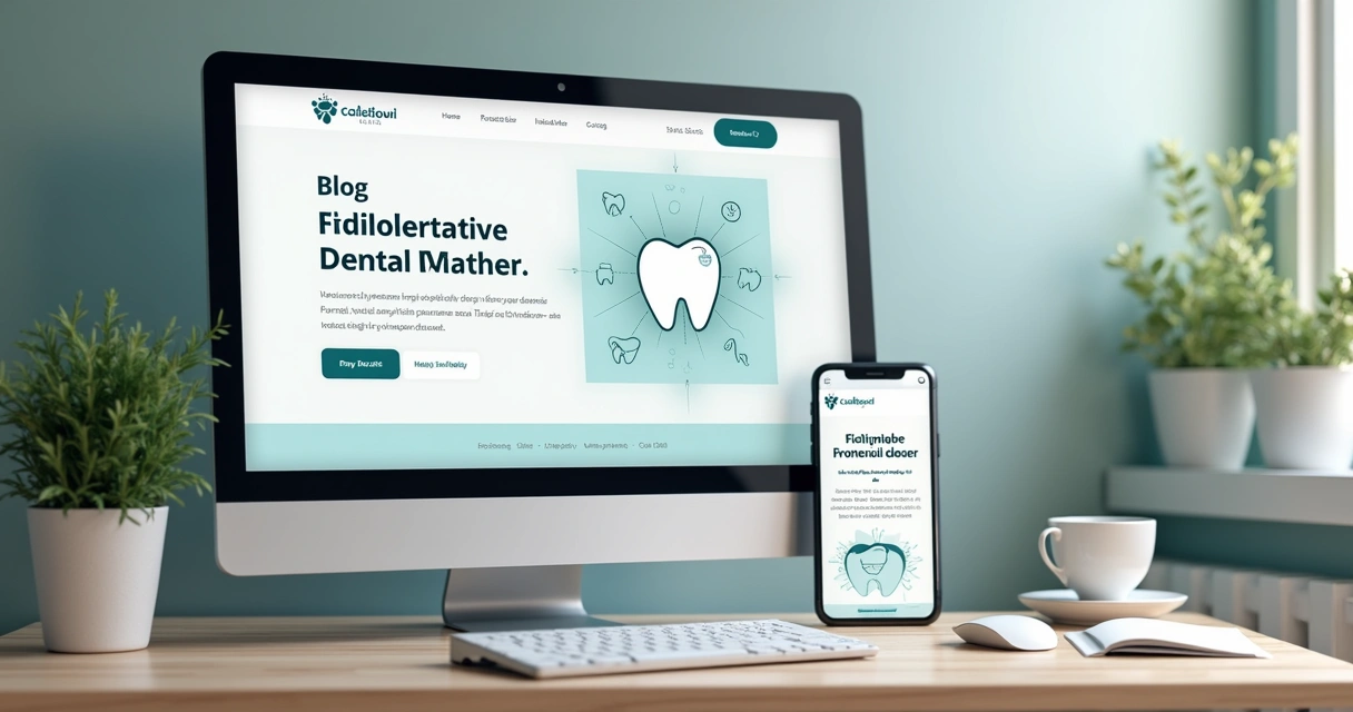 Newsletter de clínica com dicas odontológicas ilustradas 