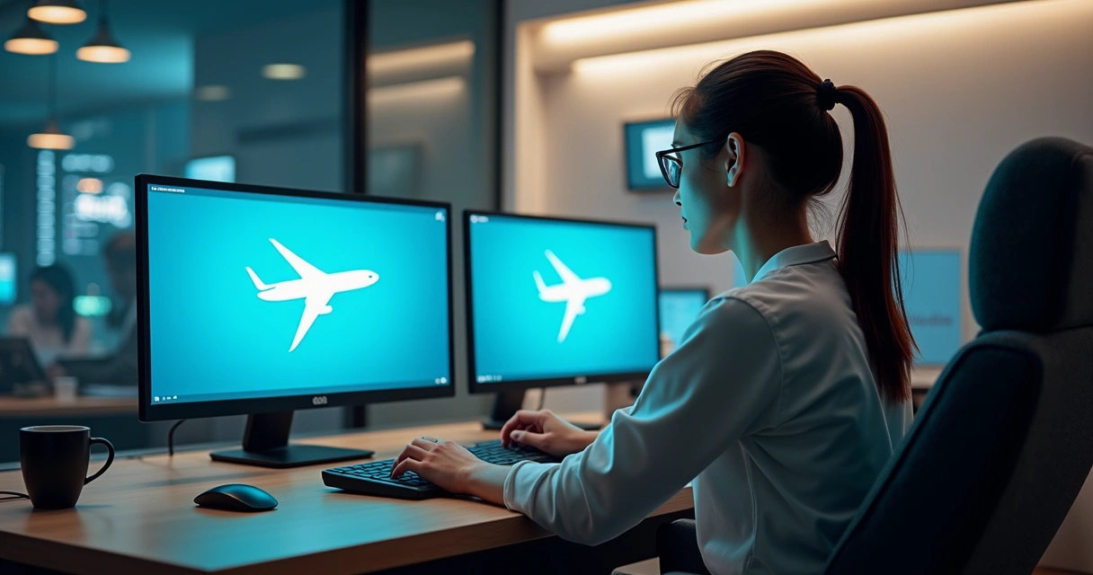 Pessoa vendo email com alertas de promoções e milhas 