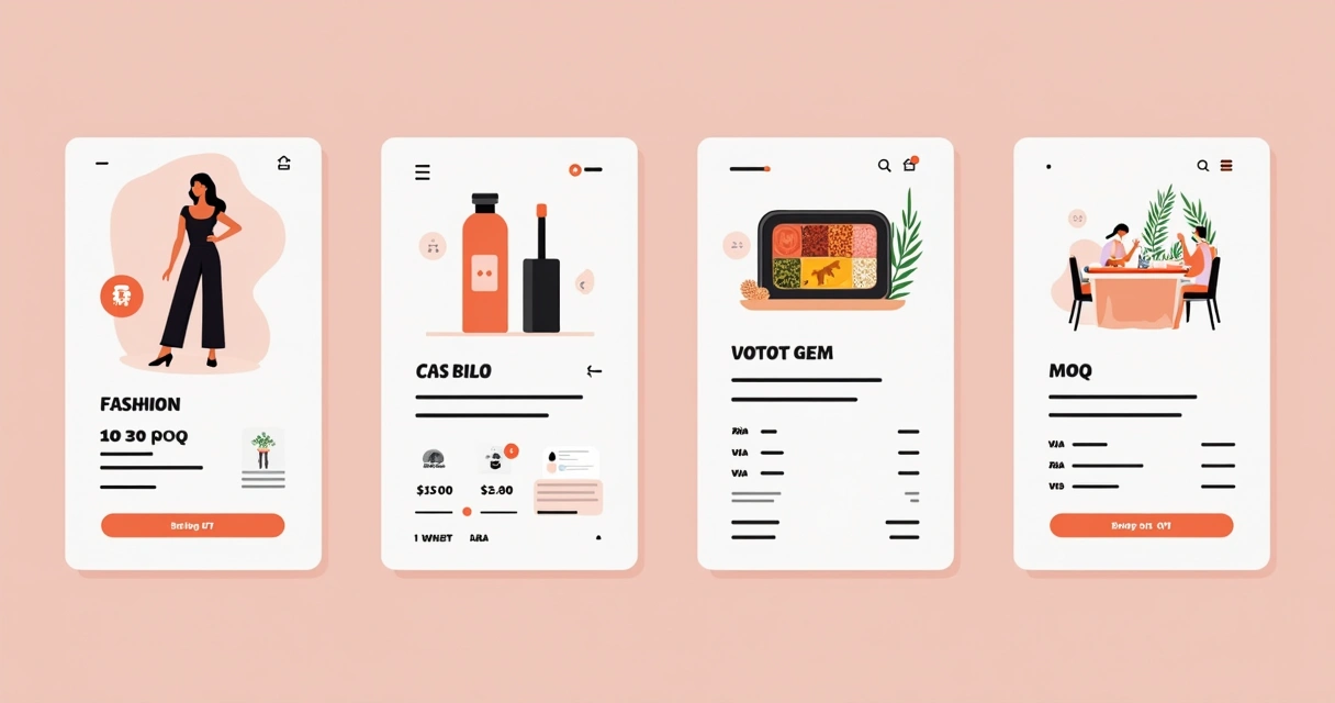 Variações de layout por nicho 