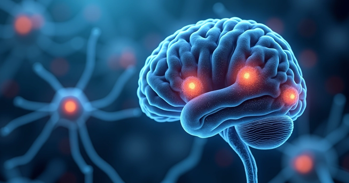 Illustration showing nicotine molecules binding with brain receptors