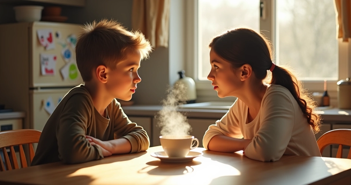 Hijos y padres se piden perdón en casa