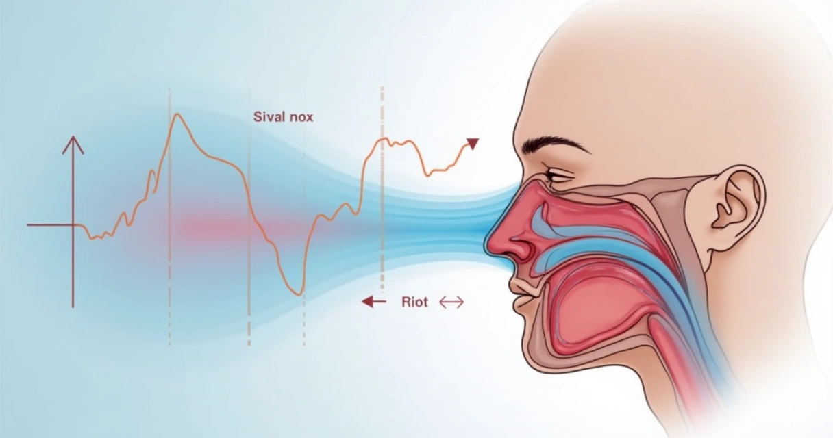 Diagram showing nasal airflow cycle 