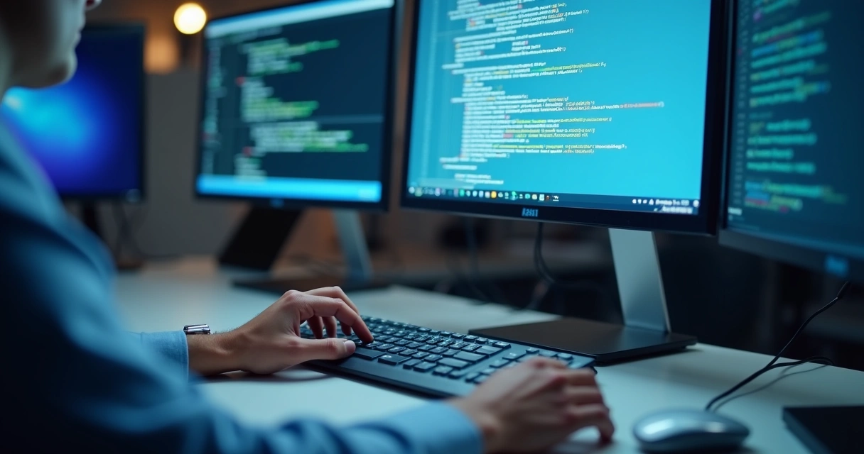 Tela de computador mostrando código e emissão de NFC-e