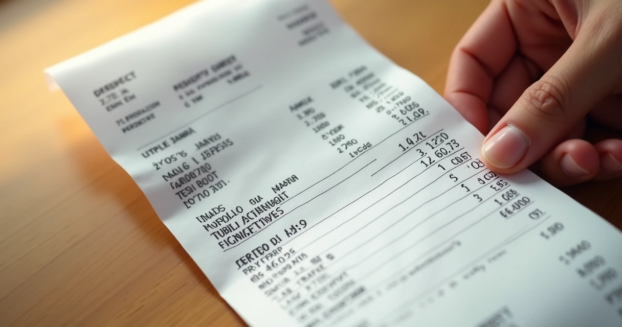 Nota fiscal detalhando valores embutidos em uma compra 