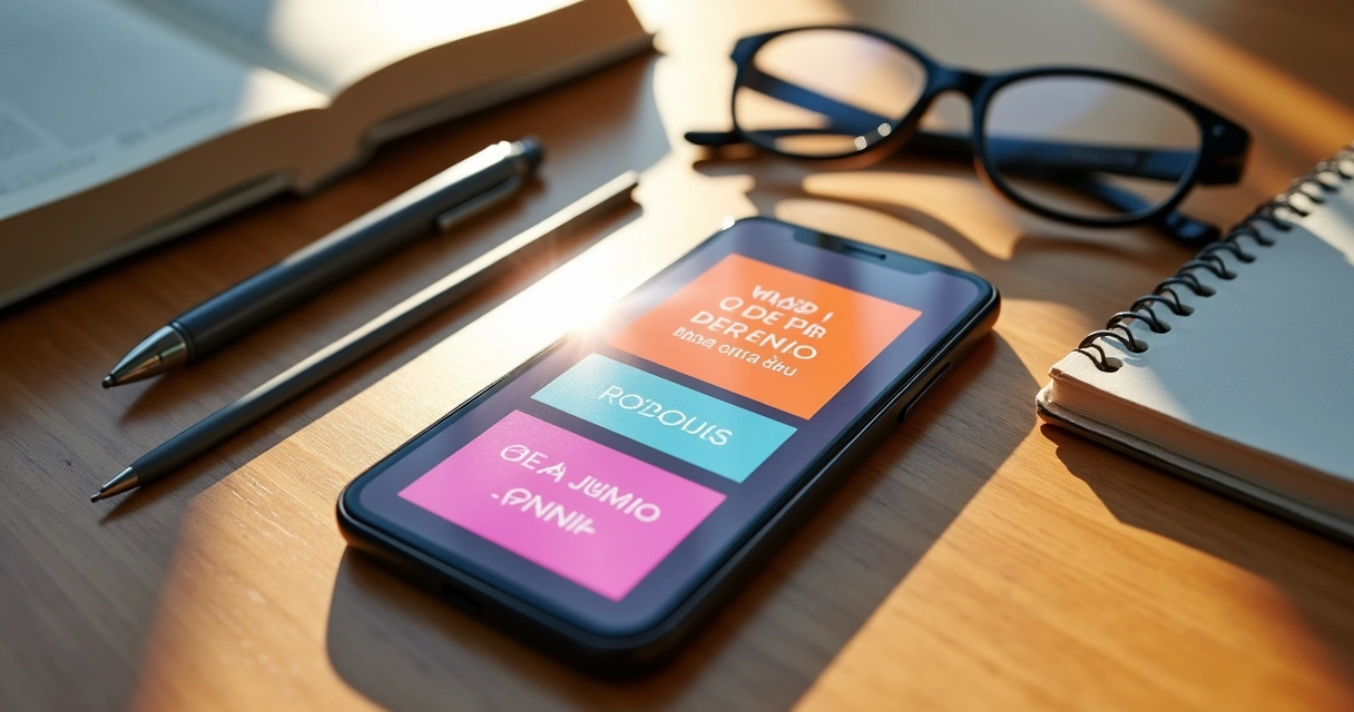 Notas motivacionais salvas no celular de um estudante 