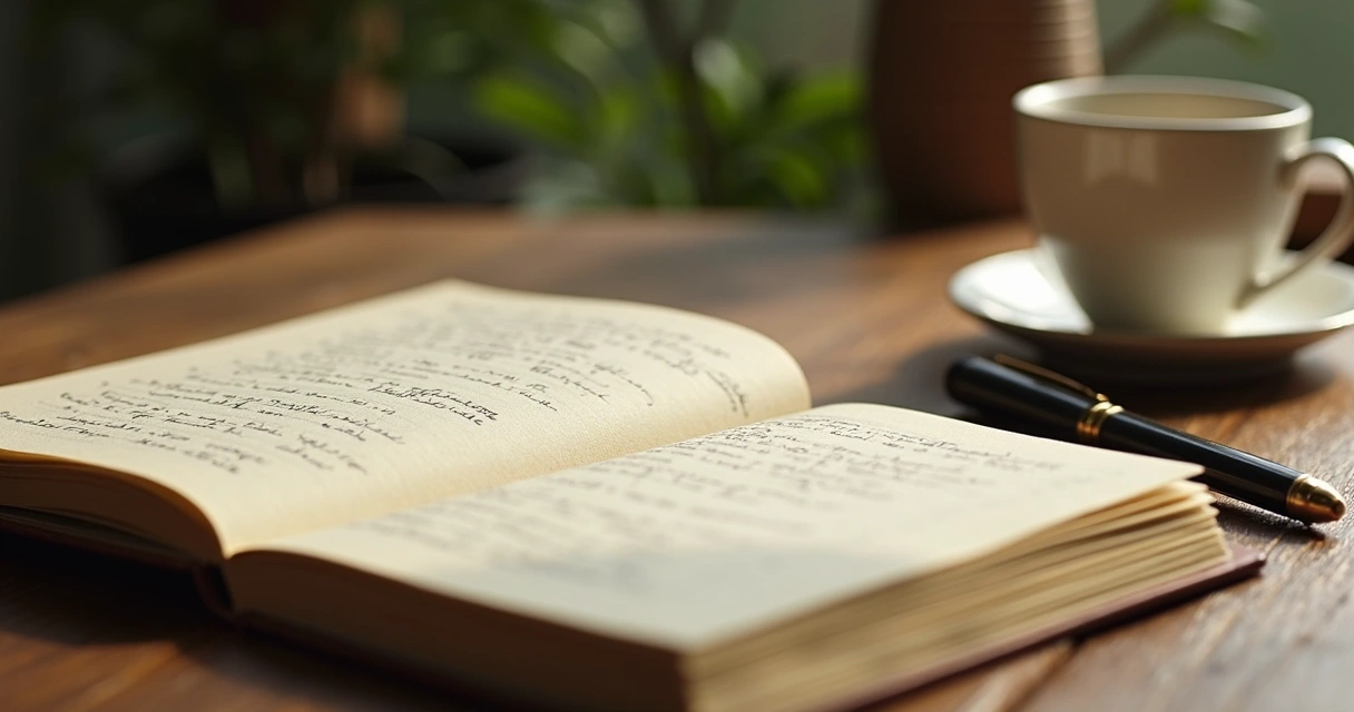 Cuaderno abierto con apuntes manuscritos sobre observación mental. 