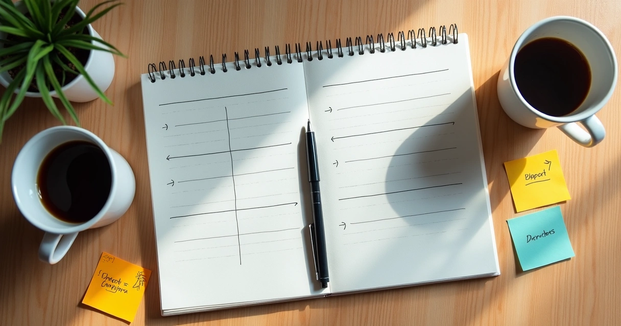 Cuaderno con notas de retroalimentación y conversación estructurada