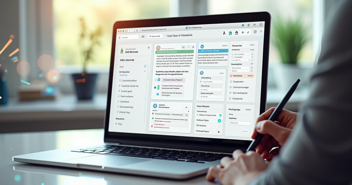 Interface detalhada do Notebook LM exibindo múltiplas fontes de pesquisa com resumos e vídeos integrados 