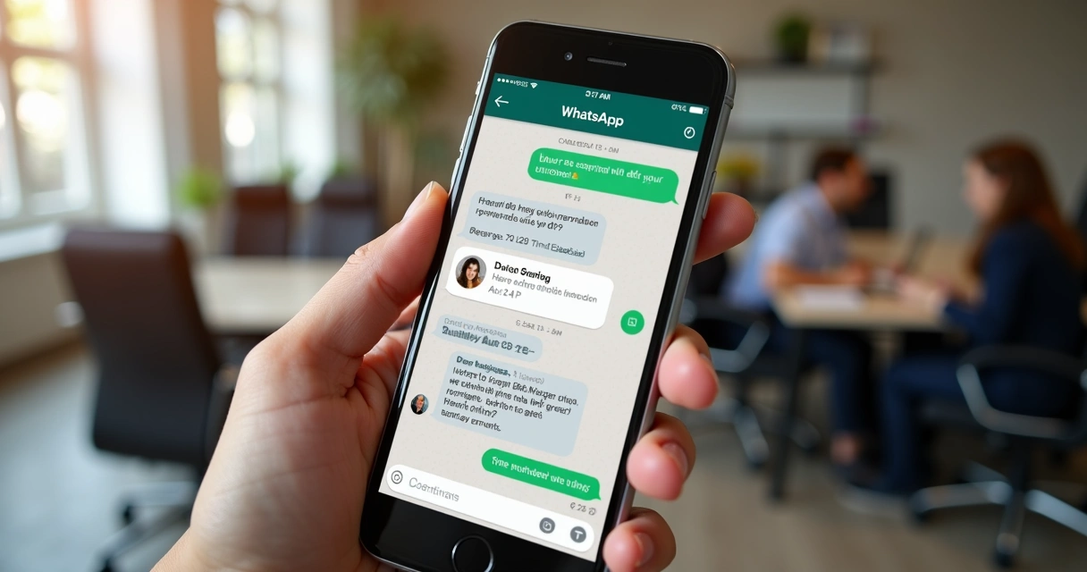 Notificação de mensagem automática no WhatsApp 