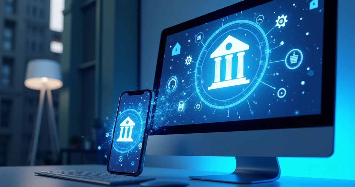 Notificação bancária automática ilustrando integração rápida entre sistemas 