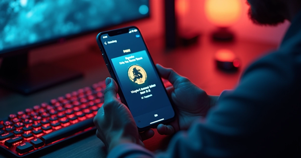Celular exibindo alerta de boss no Tibia 