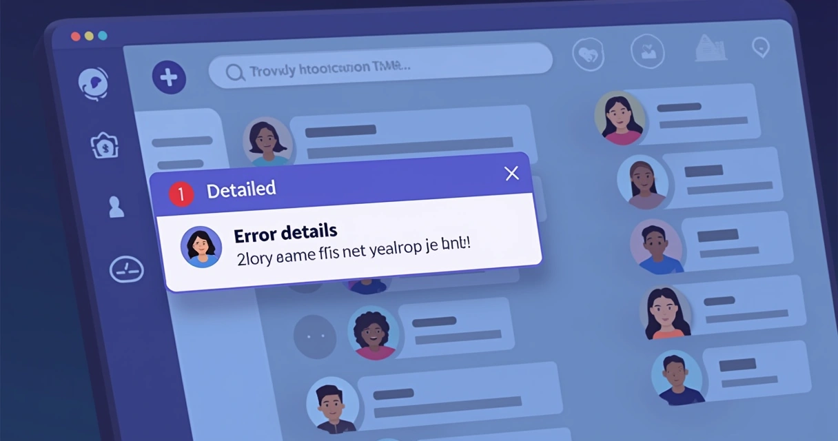 Notificação com detalhes de erro do Power Automate exibida no Teams 
