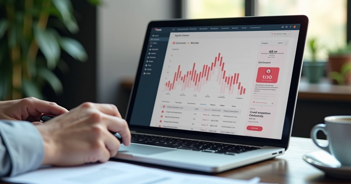 Alerta de SLA em painel digital de contrato com ícone de relógio 