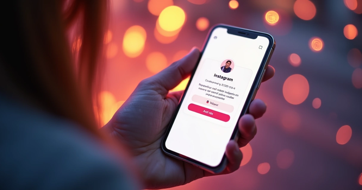 Tela de celular exibindo notificação personalizada do Instagram 