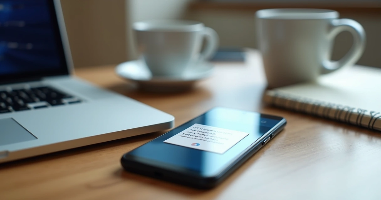 Celular recebendo notificação em tempo real de alerta de segurança de sistema 
