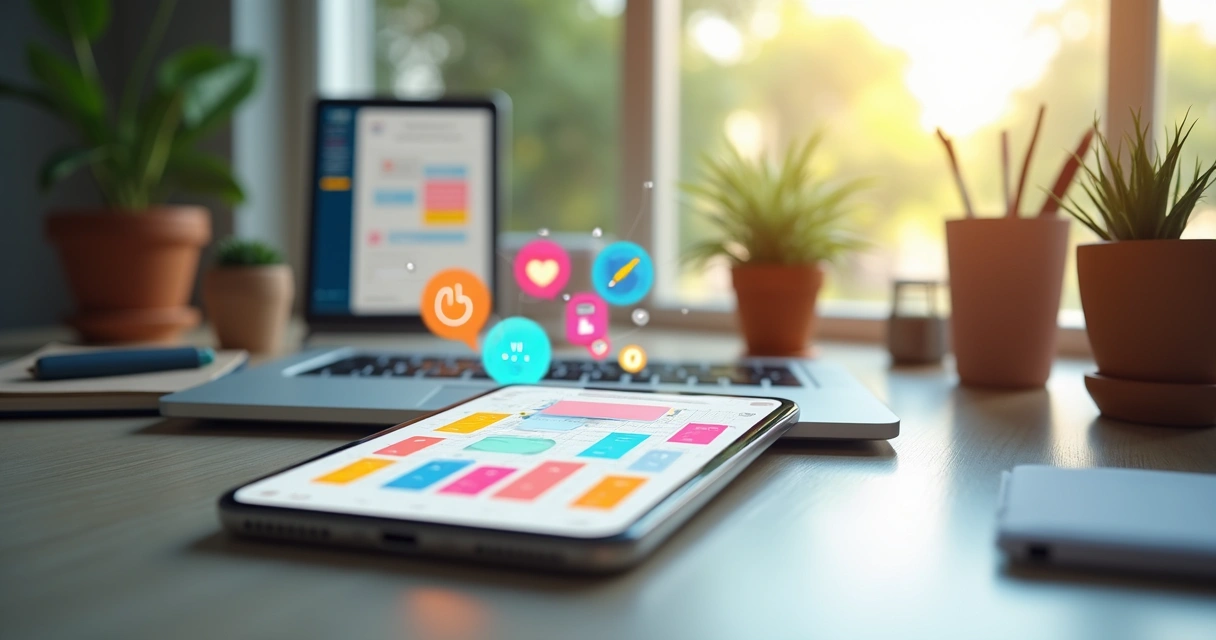 Celular exibindo agenda com lembretes automáticos