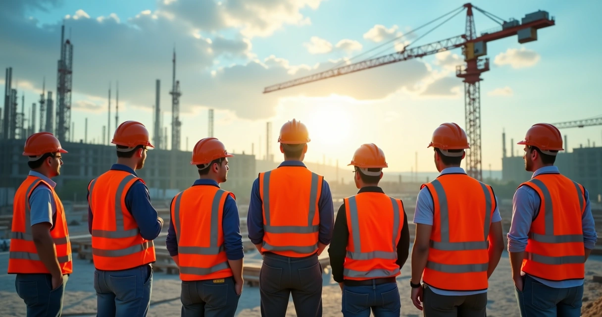 Novos funcionários em treinamento de segurança 