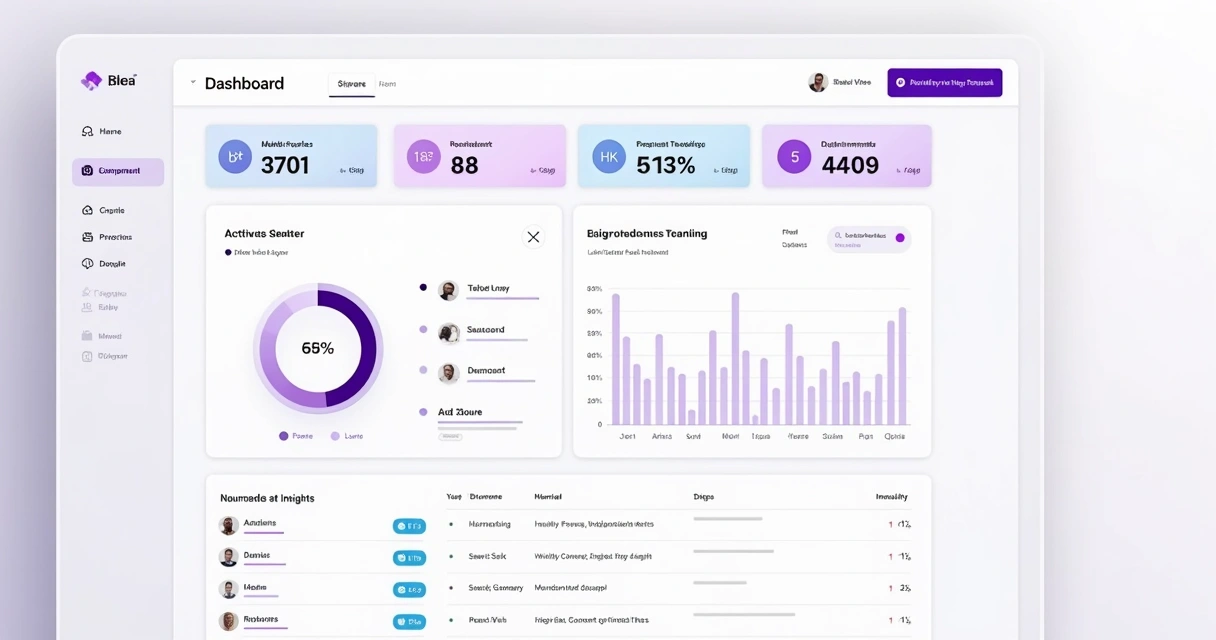 SaaS feedback dashboard with charts, urgency tags, and filter options 