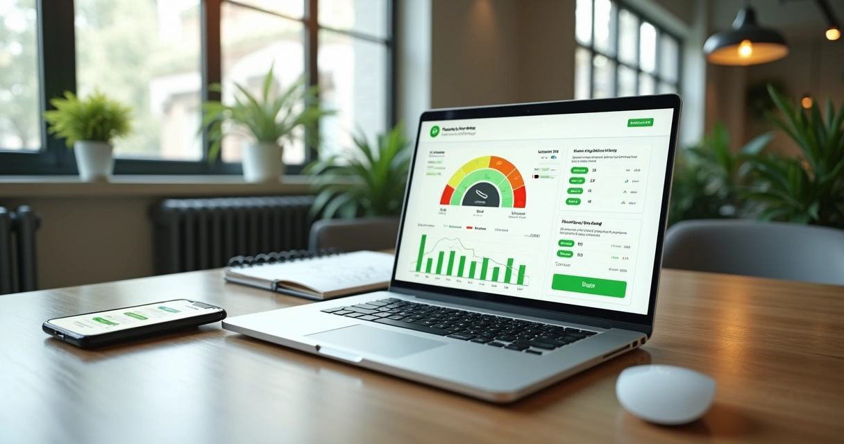 Painel de NPS automático conectado ao WhatsApp em tela de notebook 