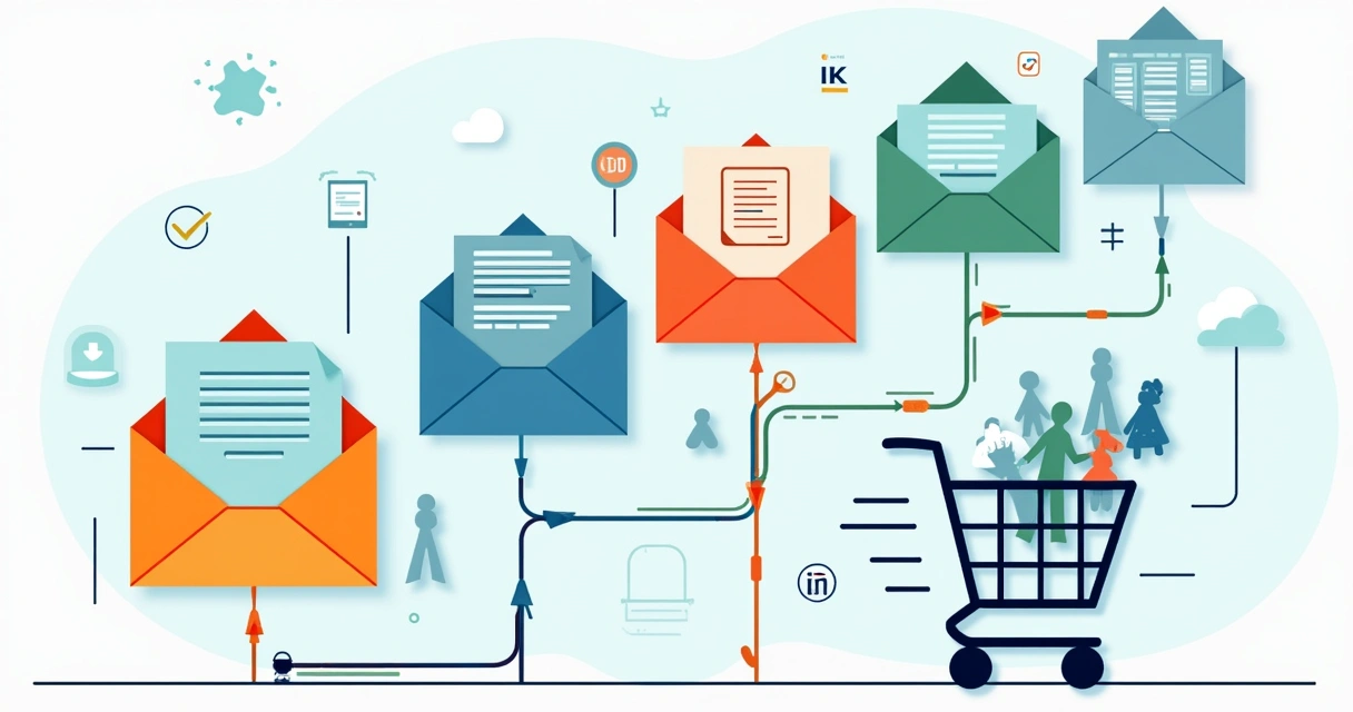 Sequência de nutrição de leads por e-mail e conteúdo 