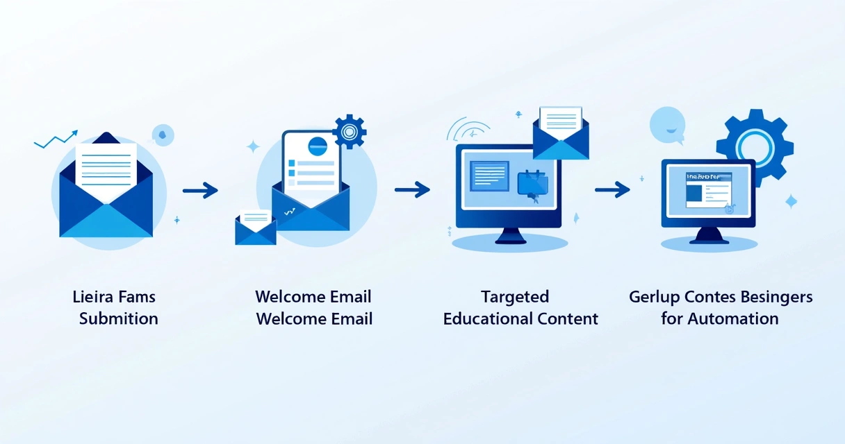 Fluxo de envio de e-mails após conversão em landing page 