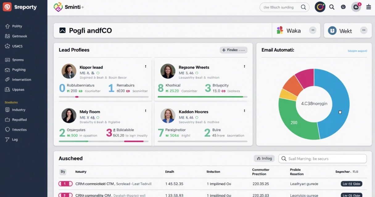 Como Gerar Leads Qualificados Usando Dados Cadastrais 5 Tela de CRM com histórico de nutrição e status dos leads