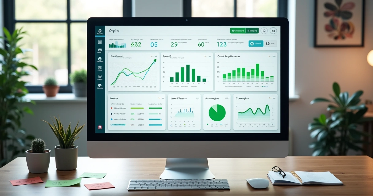 Tela de CRM com leads segmentados e automações de nutrição 