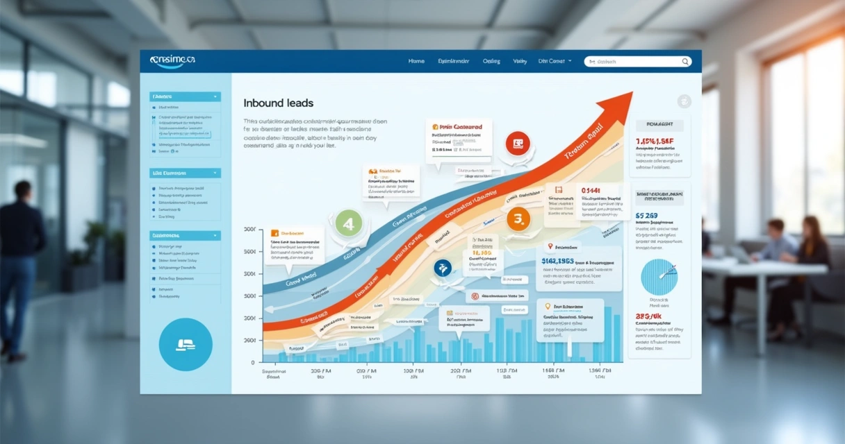 Fluxo digital mostrando nutrição de leads com e-mails e conteúdos 