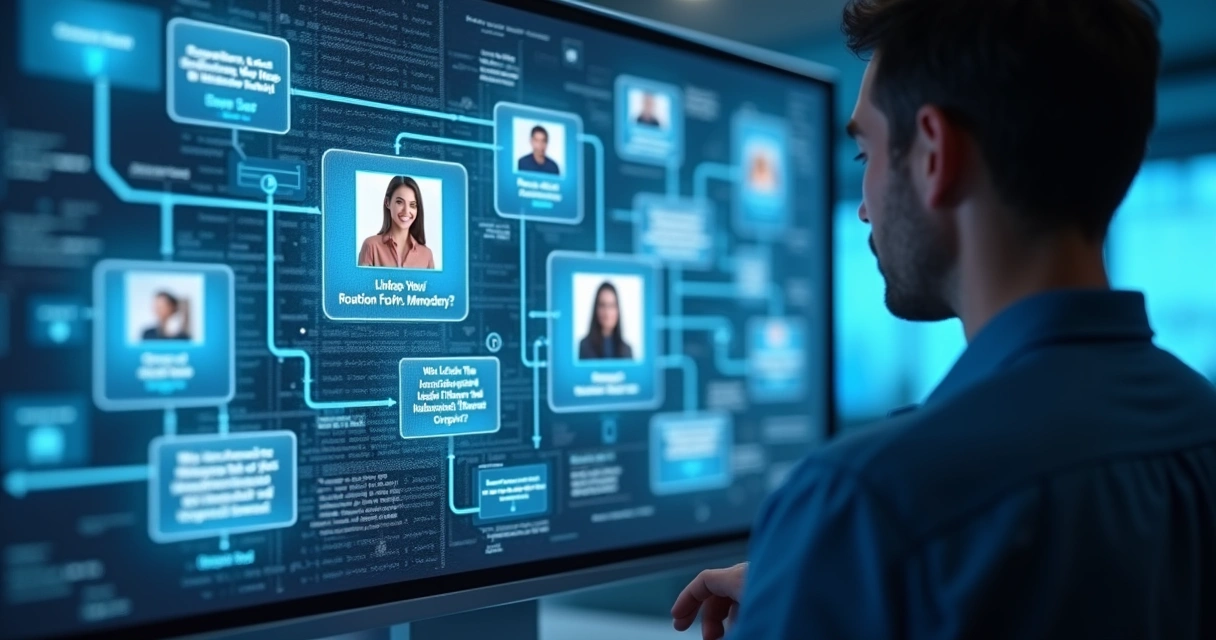 Fluxo de nutrição de leads com mensagens e conteúdos sendo enviados pelo LinkedIn 