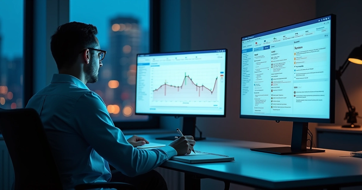 Nutricionista analisando sequência de telas com dados de lapsos de adesão do paciente 