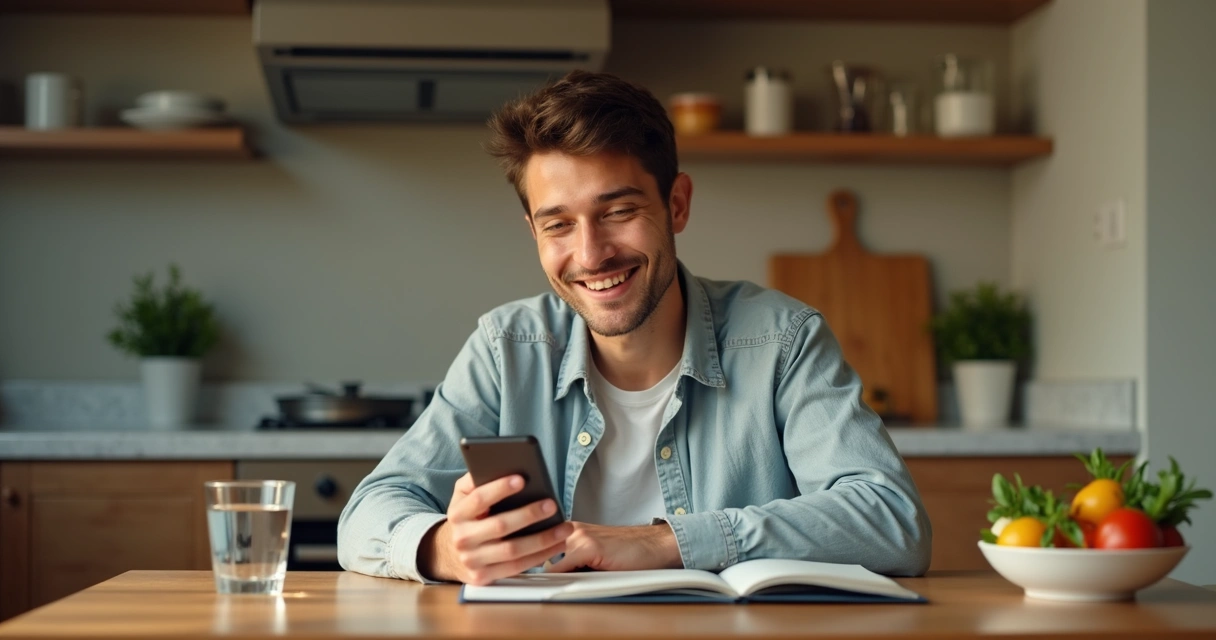 Cliente de nutrição interagindo com nutricionista por WhatsApp 