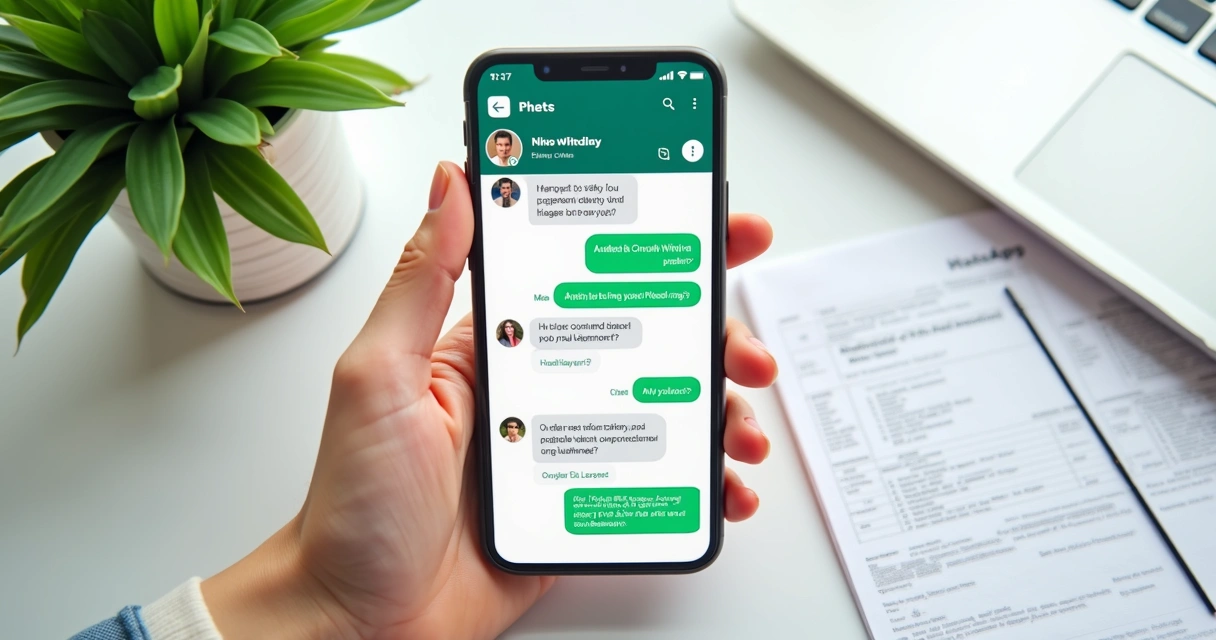 Chat no WhatsApp entre nutricionista e paciente automatizado 