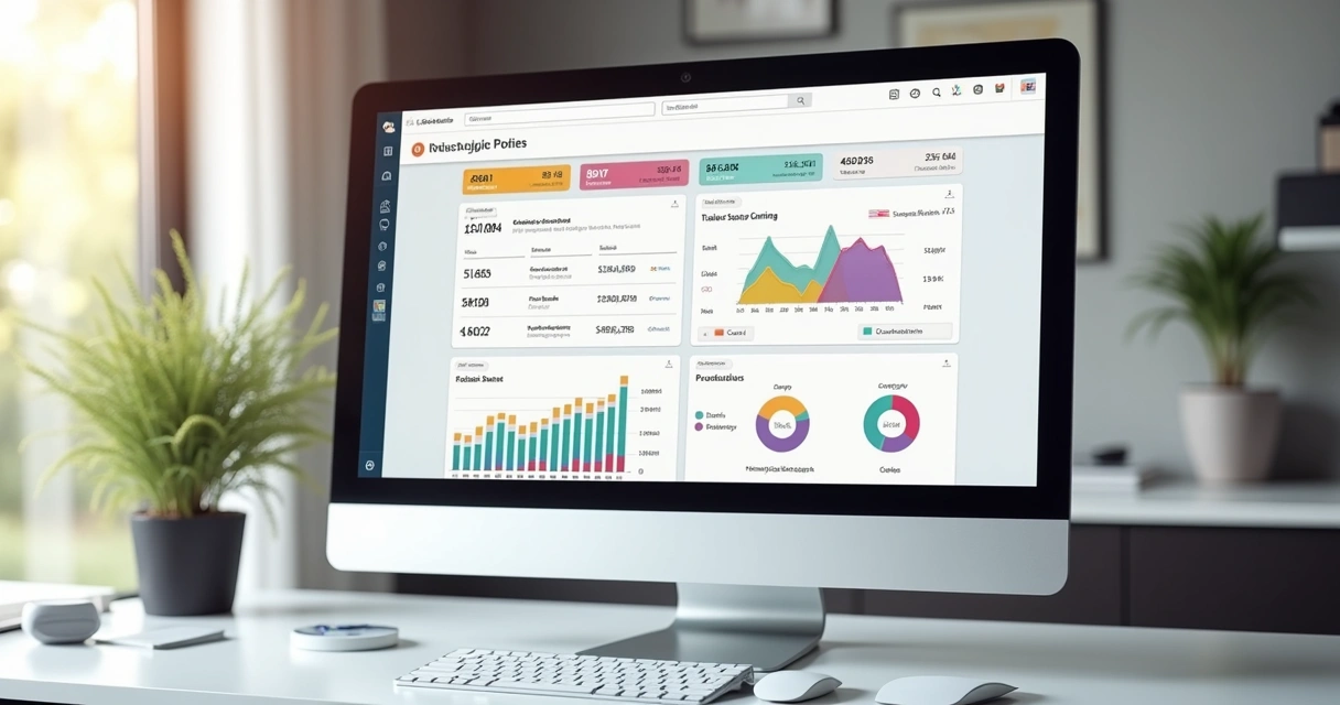 Painel administrativo da Nuvemshop exibindo gráficos de vendas e opções de personalização