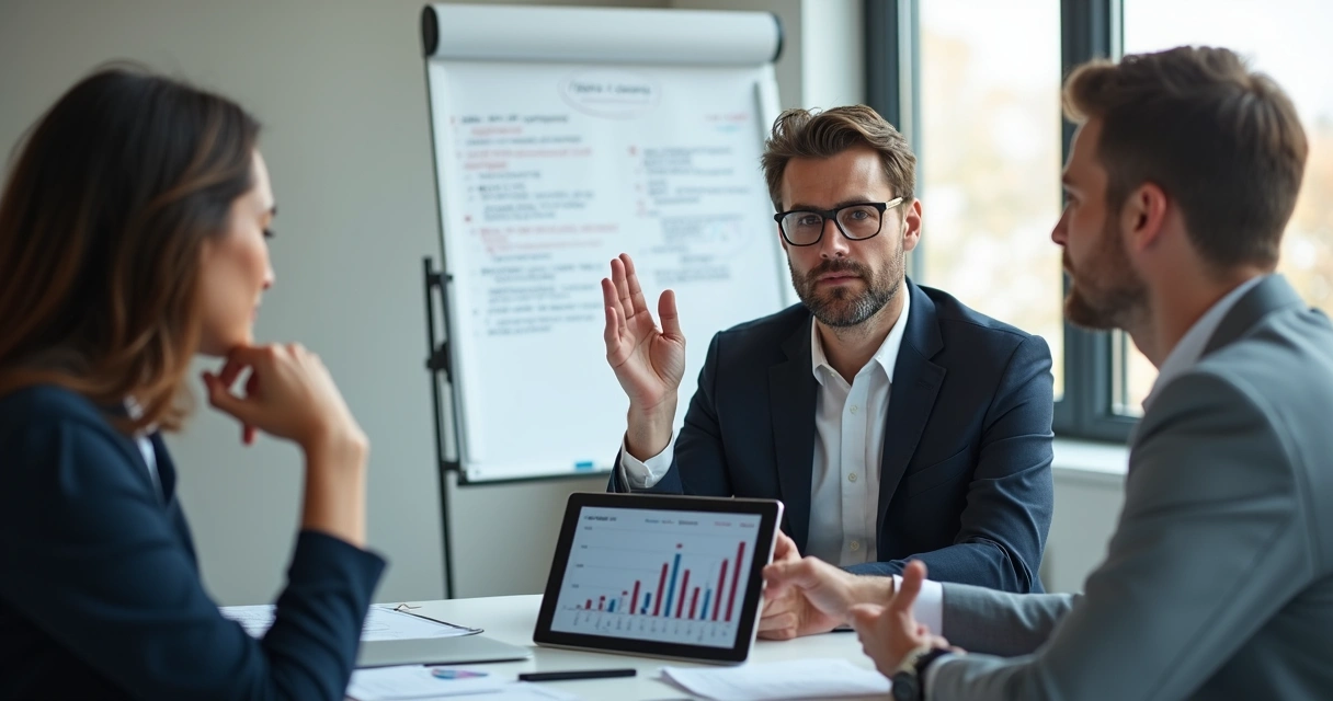 Cliente em dúvida fazendo perguntas durante apresentação 