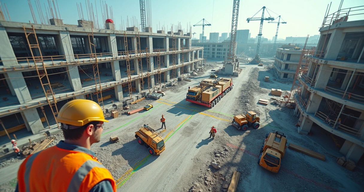 Obra controlada por BIM e Inteligência Artificial com identificações automáticas 