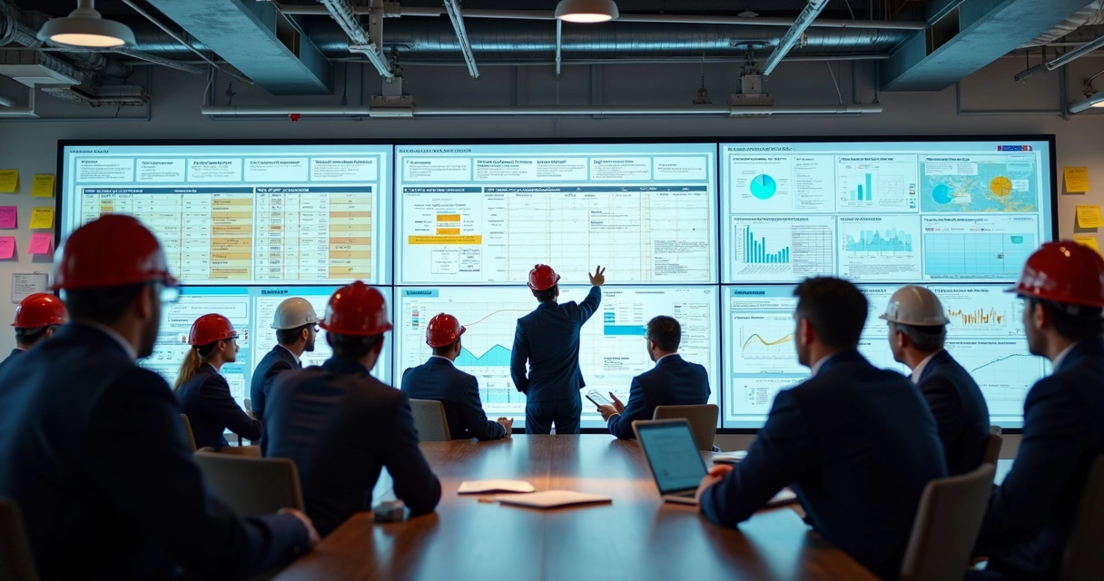 Gestão visual do planejamento de equipe em canteiro de obra 