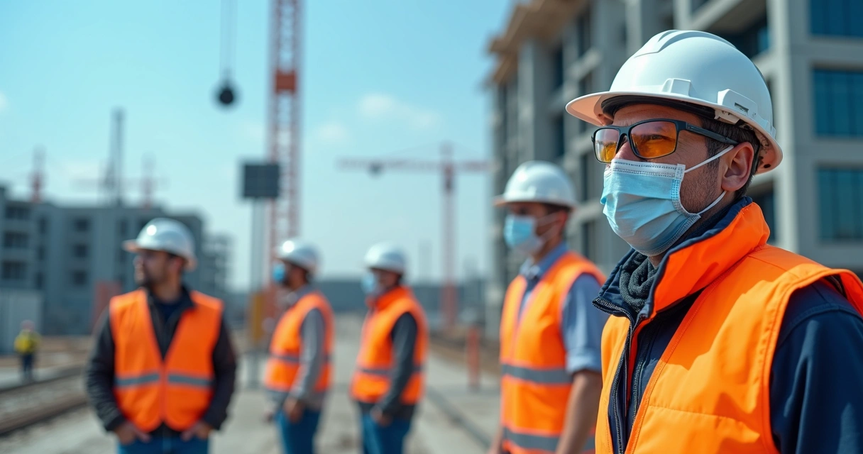 Obra com tecnologia de Inteligência Artificial detectando EPI 