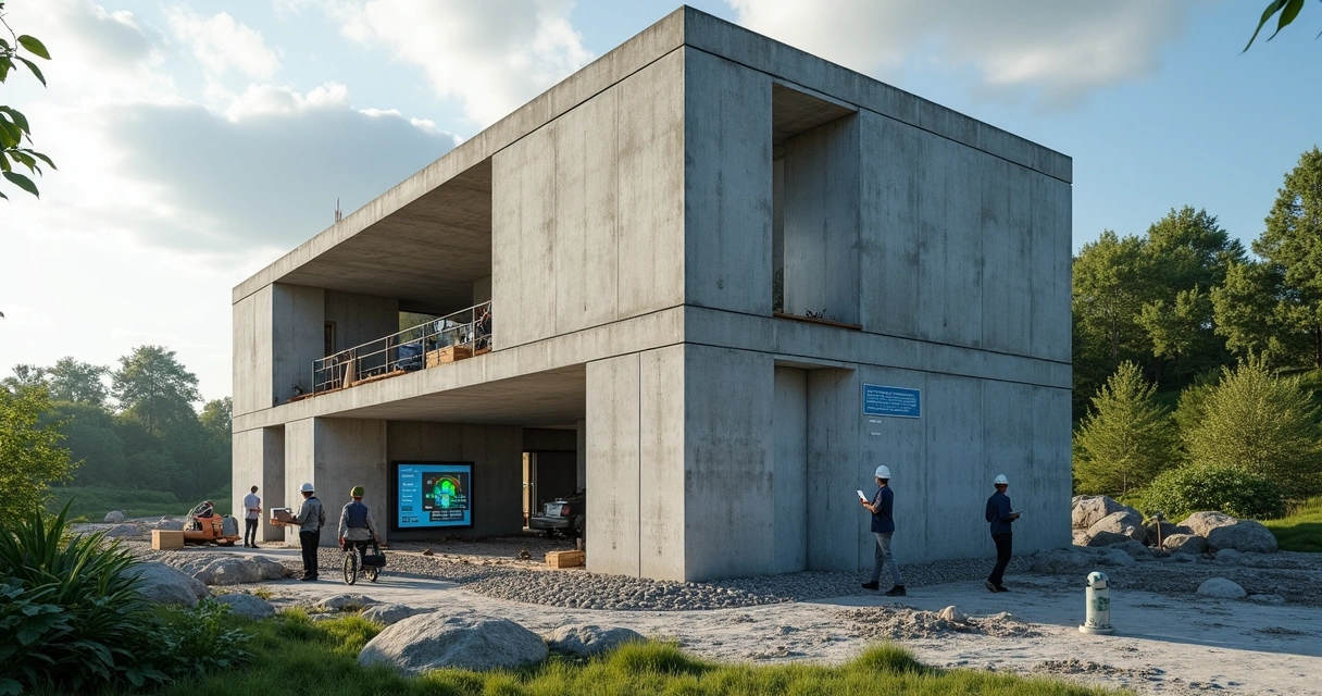 Estrutura modular de concreto com tecnologia avançada 