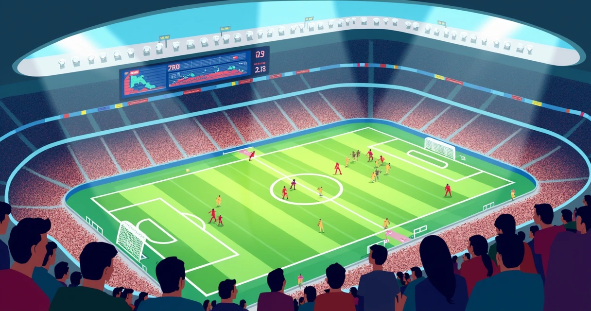 Gráfico de odds em jogo após zebra abrir o placar 